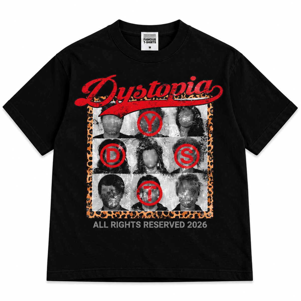 "Most wanted" black tee
